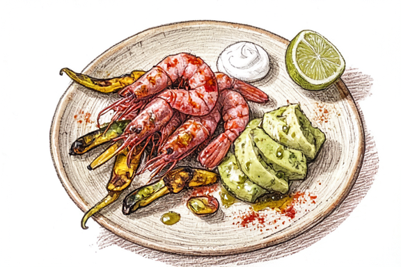 Camarones a la Diabla en Freidora de Aire