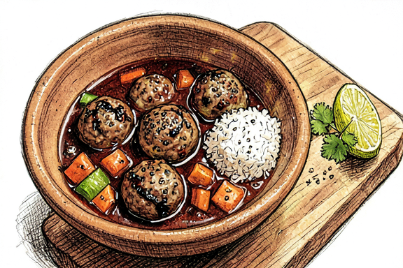 Albóndigas en Chipotle