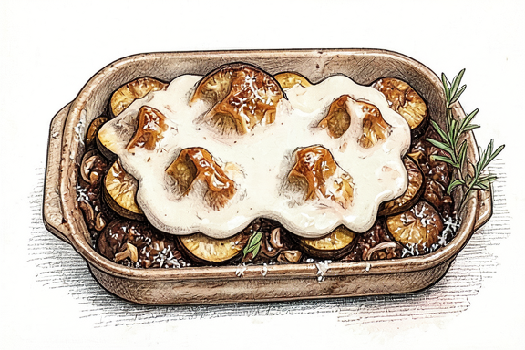 Moussaka griega con bechamel